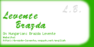 levente brazda business card